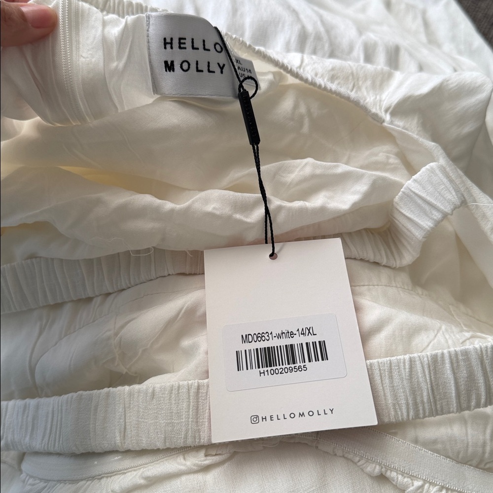 Hello Molly Summer Girl Maxi Dress in white size XL NWT - Picture 5 of 7
